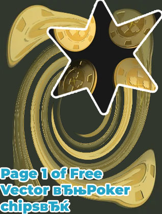 Gold poker chip