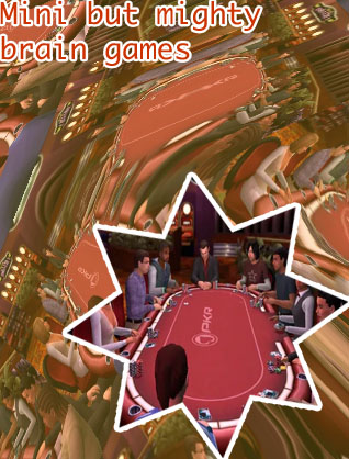 Video games with poker mini games