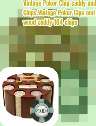 Vintage poker chip carousel