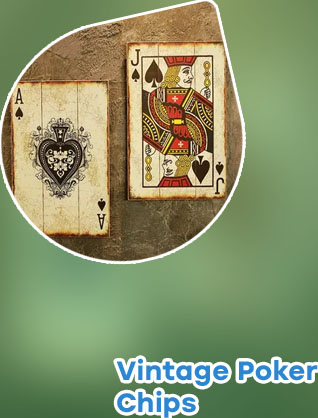 Vintage wooden poker chips